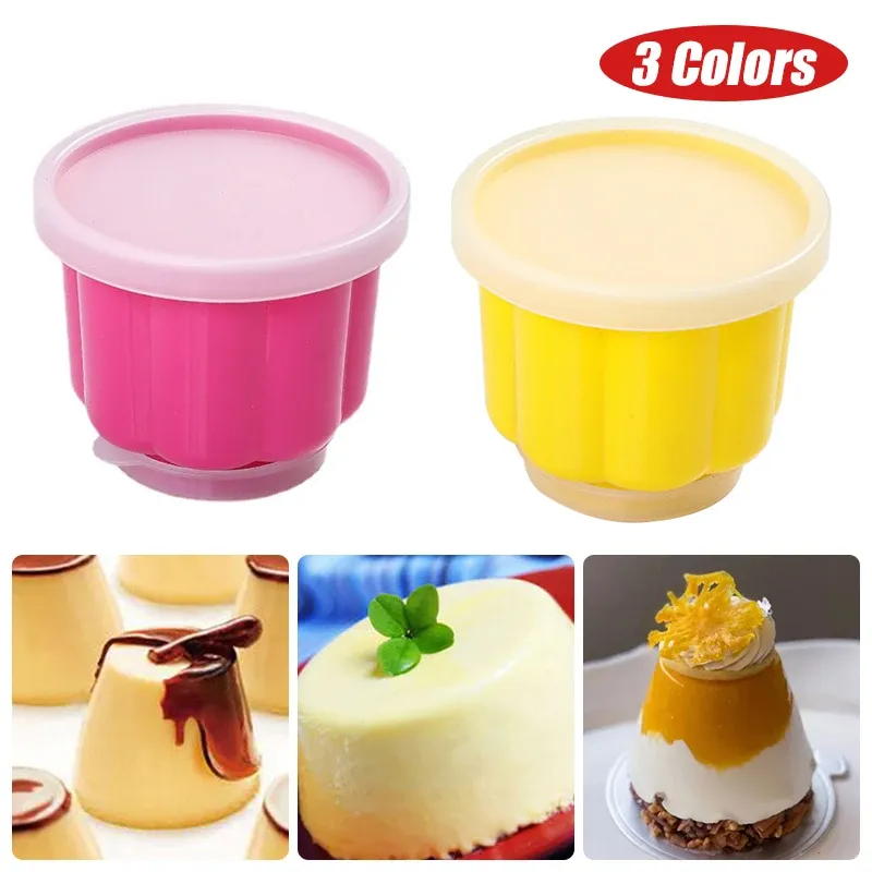 Baby Food Jelly - แม่พิมพ์เค้กพุดดิ้งพร้อมฝาปิด DIY อาหารเด็กเยลลี่และพุดดิ้ง Bakeware สําหรับการอบที่บ้านและทําขนมหวานพร้อมฝาปิดสด