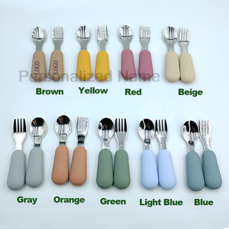 โลโก้ที่กำหนดเอง2ชิ้น/เซ็ตซิลิ - Baby Food Logo บทวิจารณ์และราคา