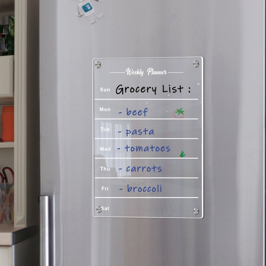 แผ่นอะคริลิคใสแผ่นตัวดูดแม่เหล - Baby Food Schedule บทวิจารณ์และราคา