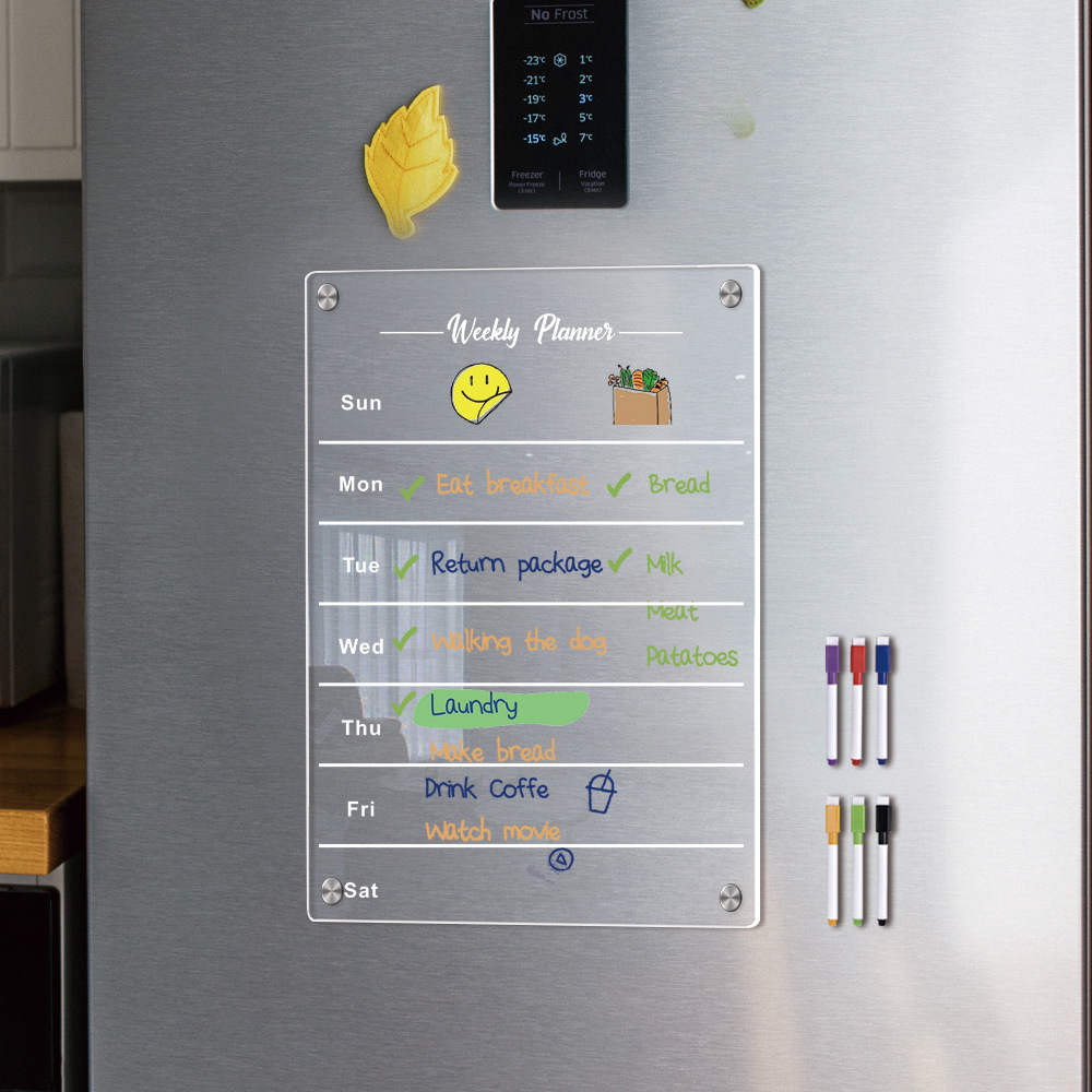 แผ่นอะคริลิคใสแผ่นตัวดูดแม่เหล - Baby Food Schedule บทวิจารณ์และราคา