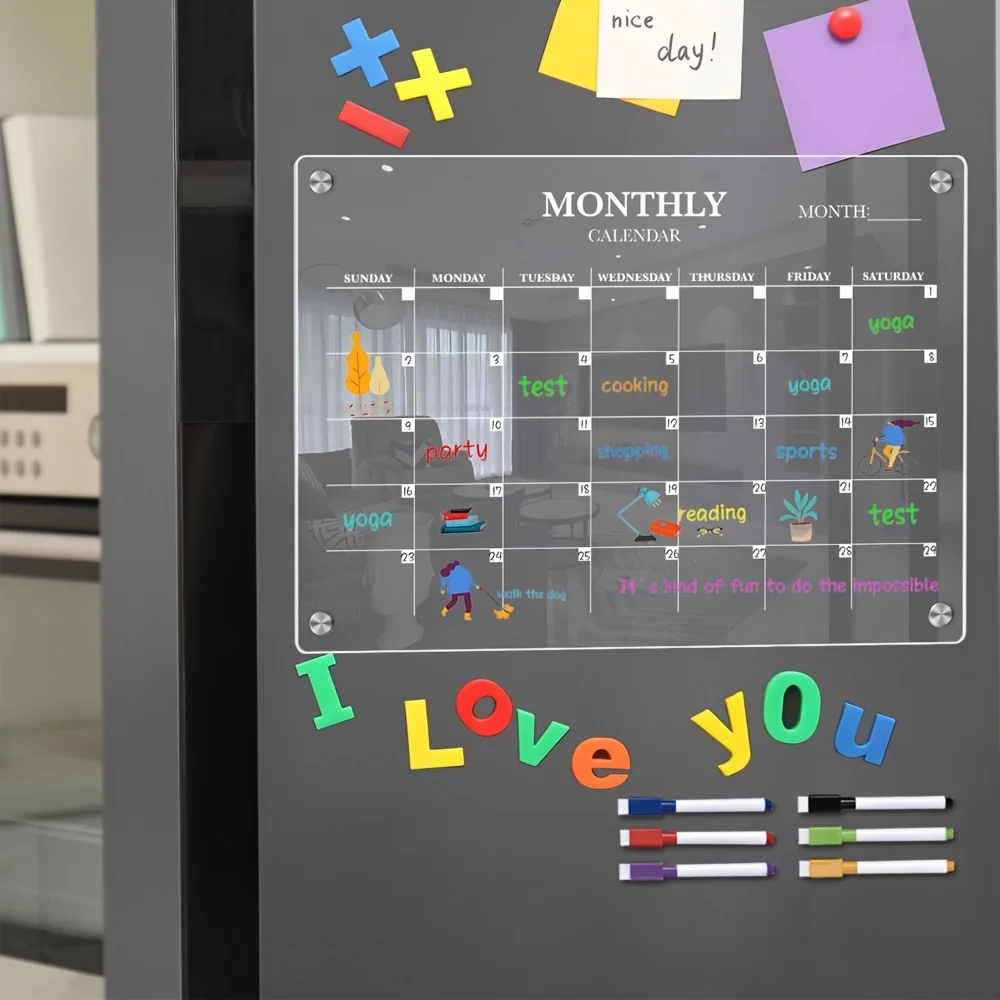 ปฏิทินแม่เหล็กอะคริลิคแบบแห้ง- - Baby Food Schedule บทวิจารณ์และราคา