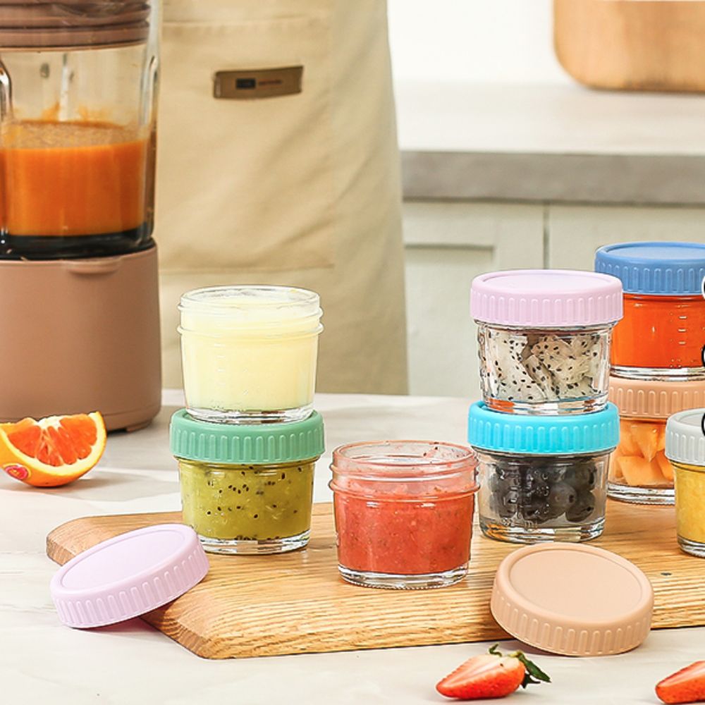 ขวดแก้วอเนกประสงค์สำหรับใส่อาห - Baby Food Jars Glass บทวิจารณ์และราคา