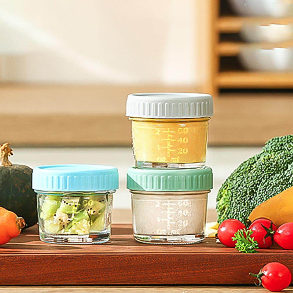 ขวดแก้วอเนกประสงค์สำหรับใส่อาห - Baby Food Jars Glass บทวิจารณ์และราคา