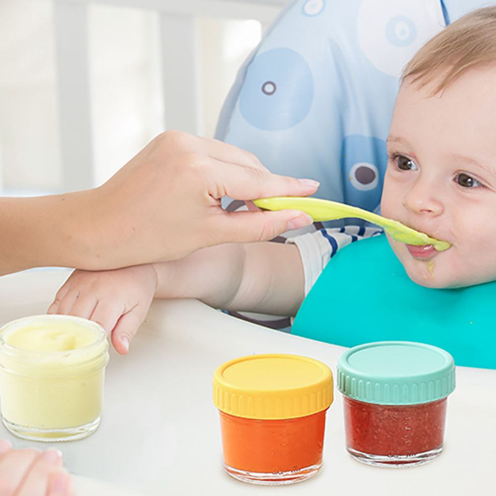 ขวดแก้วใส่อาหารเด็กแบบใช้ซ้ำได - Baby Food Jars Glass บทวิจารณ์และราคา