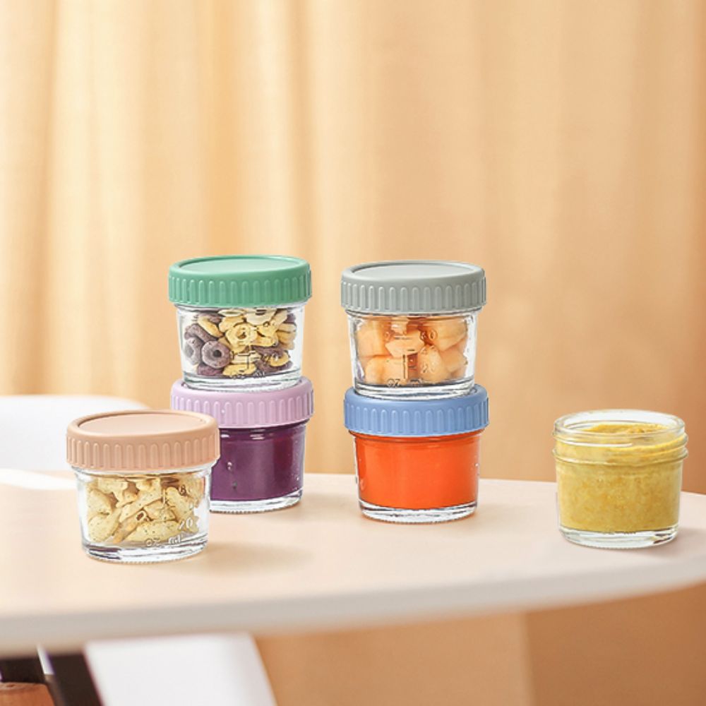 ขวดแก้วใส่อาหารเด็กแบบใช้ซ้ำได - Baby Food Jars Glass บทวิจารณ์และราคา