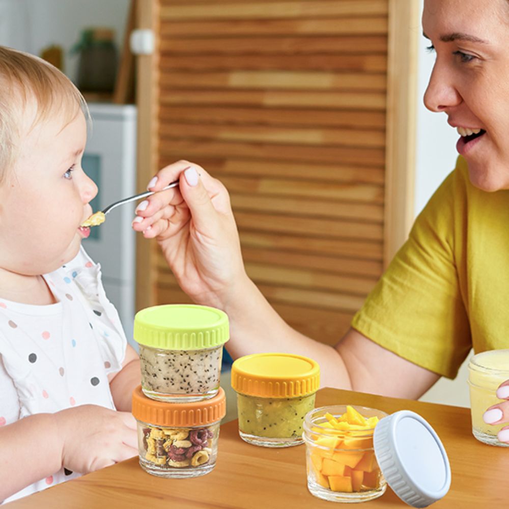 ขวดแก้วอเนกประสงค์ 6 ชิ้น สำหร - Baby Food Jars Glass บทวิจารณ์และราคา