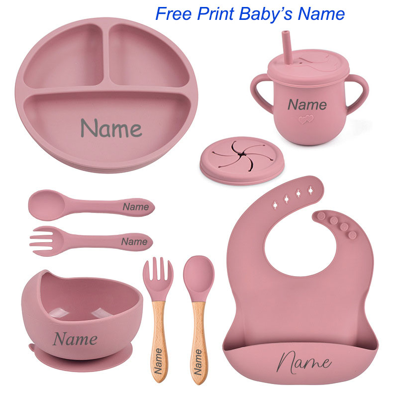 8 ชิ้นซิลิโคนชุดส่วนบุคคลชื่อโ - Baby Food Logo บทวิจารณ์และราคา
