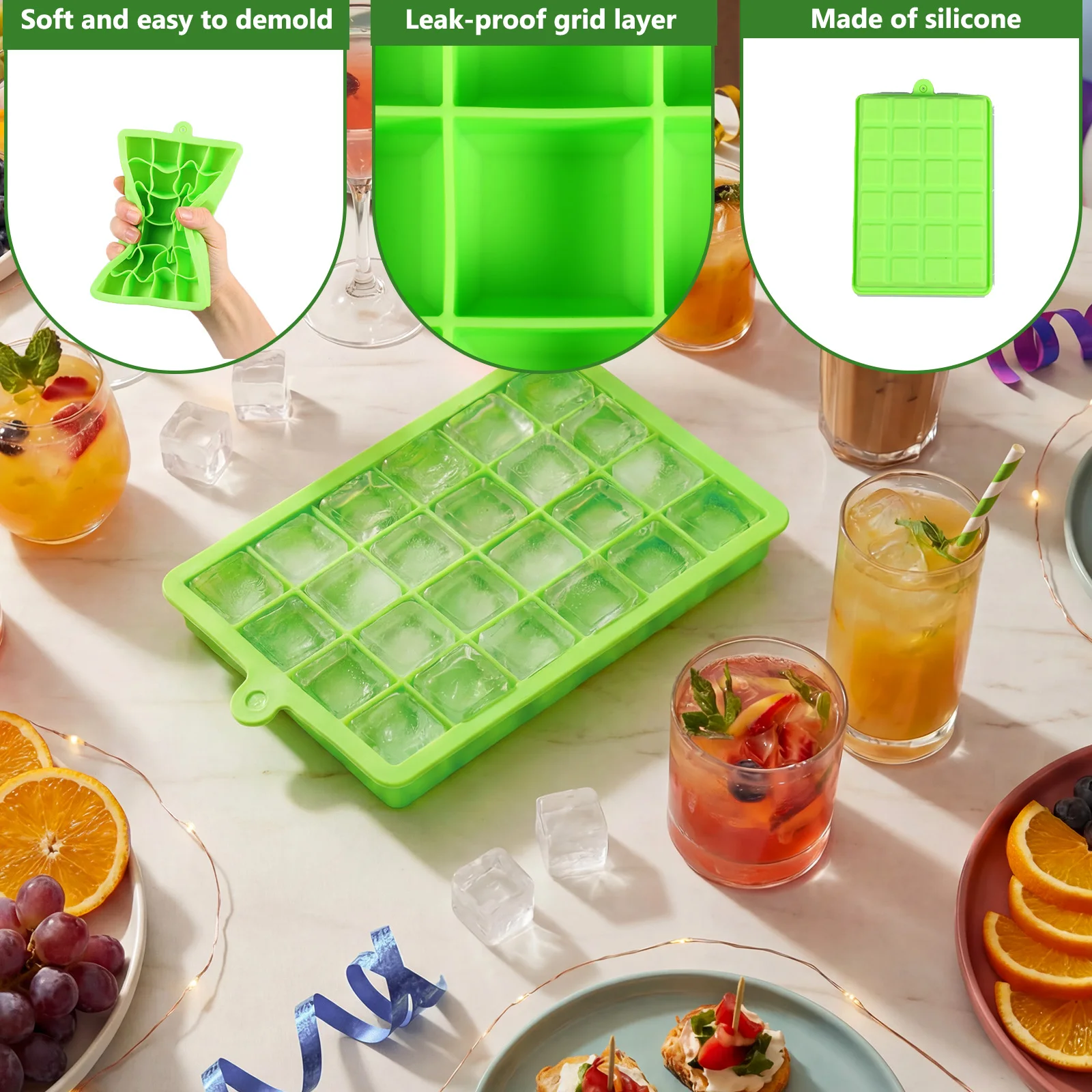 ถาดทำน้ำแข็งซิลิโคน ถอดออกง่าย - Baby Food Jelly บทวิจารณ์และราคา