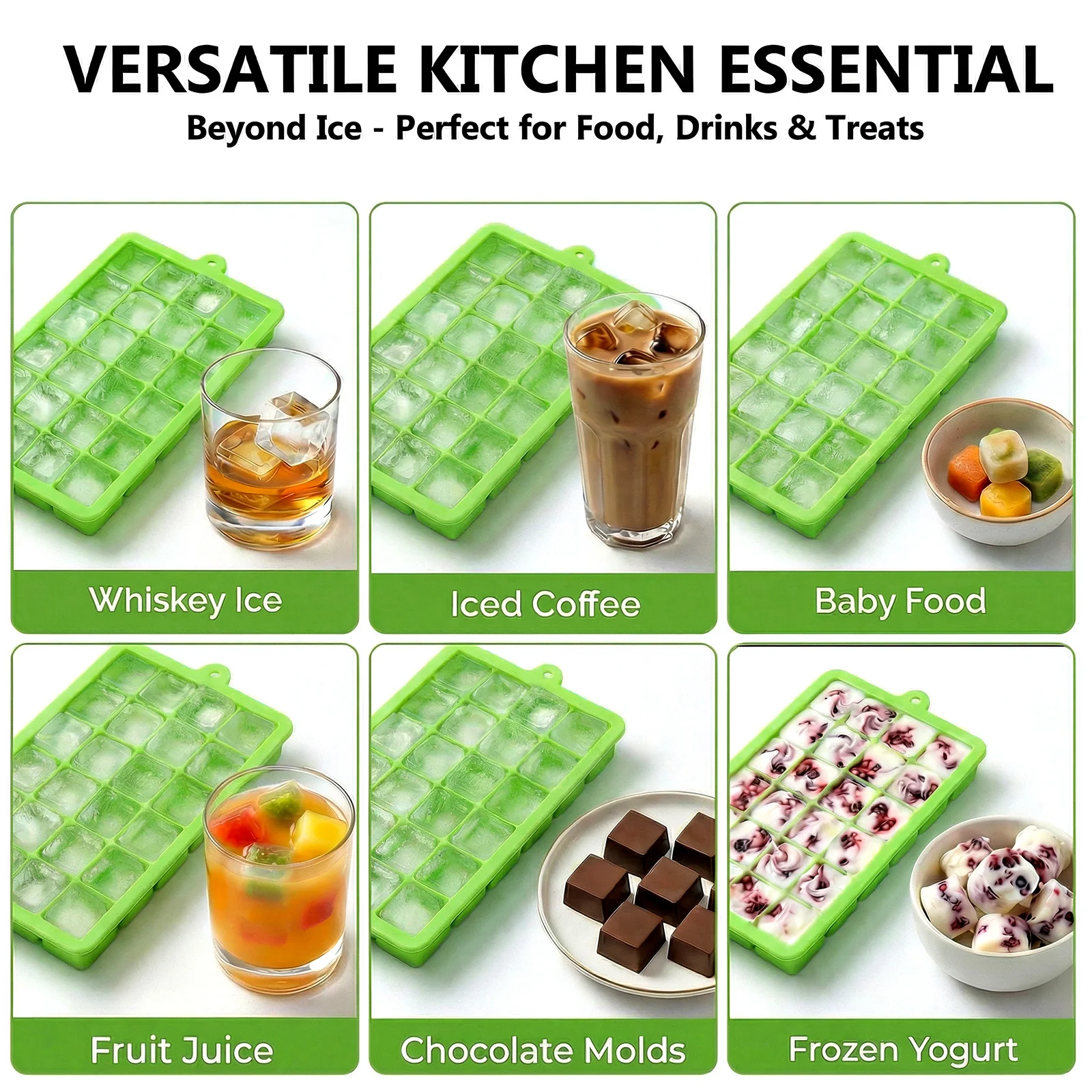 ถาดทำน้ำแข็งซิลิโคน ถอดออกง่าย - Baby Food Jelly บทวิจารณ์และราคา