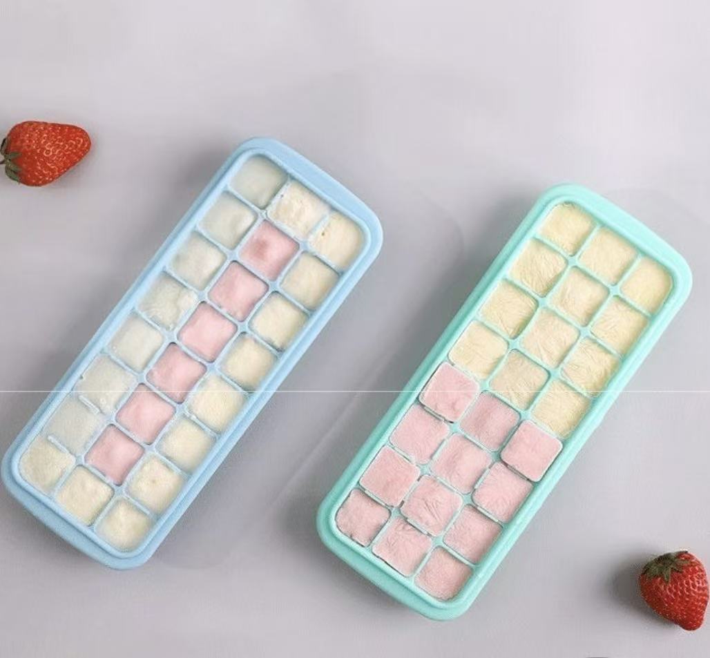 ถาดน้ำแข็งซิลิโคนพร้อมฝาปิด 24 - Baby Food Jelly บทวิจารณ์และราคา