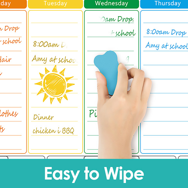 A3 ขนาดแม่เหล็กรายเดือนรายสัปด - Baby Food Schedule บทวิจารณ์และราคา
