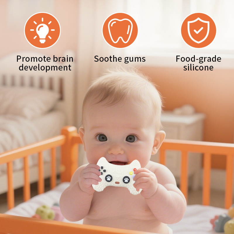ของเล่นกัดซิลิโคนรูปทรงจอยเกมล - Baby Food Kitten บทวิจารณ์และราคา