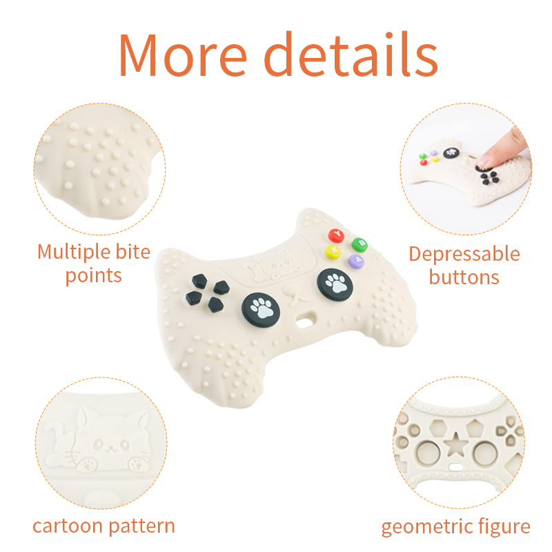 ของเล่นกัดซิลิโคนรูปทรงจอยเกมล - Baby Food Kitten บทวิจารณ์และราคา