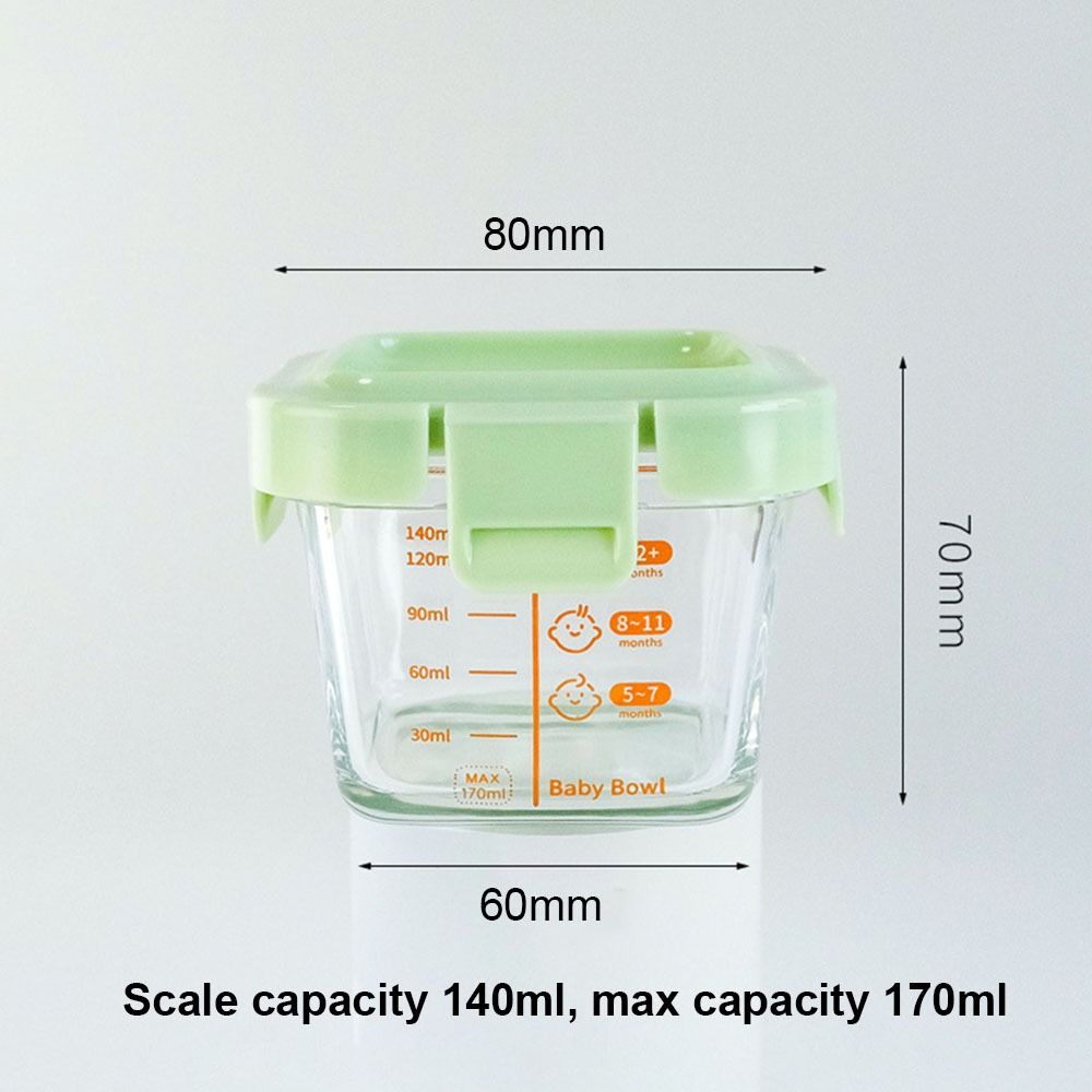 กล่องเก็บอาหารใหม่ 170 มล. ใช้ - Baby Food Jars Glass บทวิจารณ์และราคา