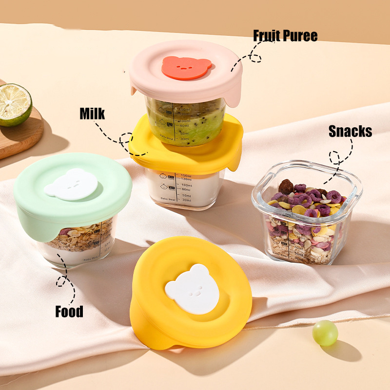 180ml แก้วเก็บอาหารเด็ก Jars พ - Baby Food Jars Glass บทวิจารณ์และราคา