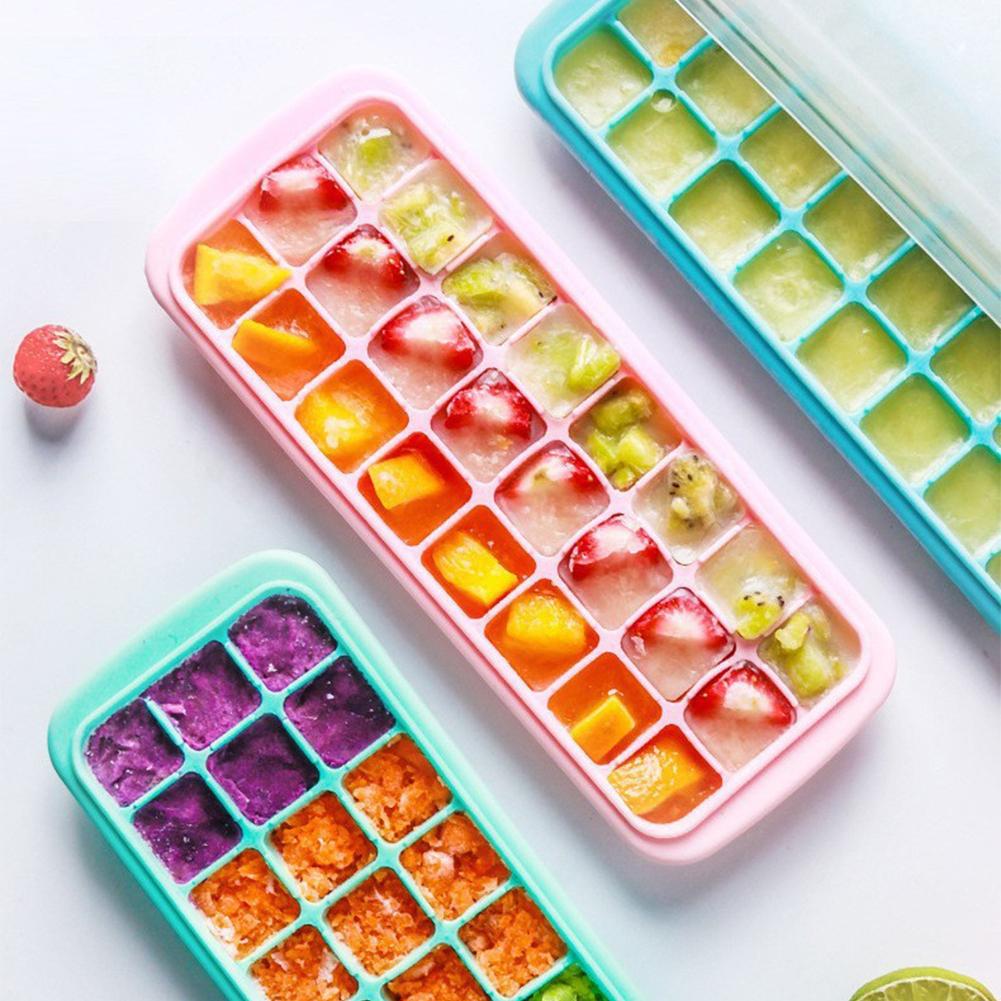 ถาดน้ำแข็งซิลิโคนพร้อมฝาปิด 36 - Baby Food Jelly บทวิจารณ์และราคา