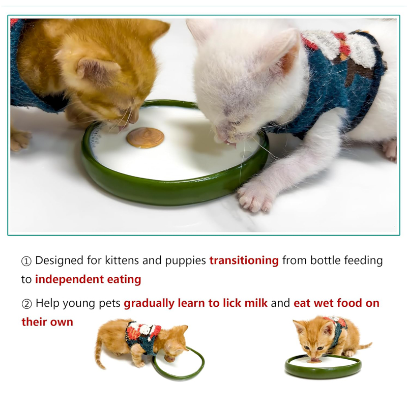 ชามเซรามิกสำหรับแมว ชามอาหารแล - Baby Food Kitten บทวิจารณ์และราคา