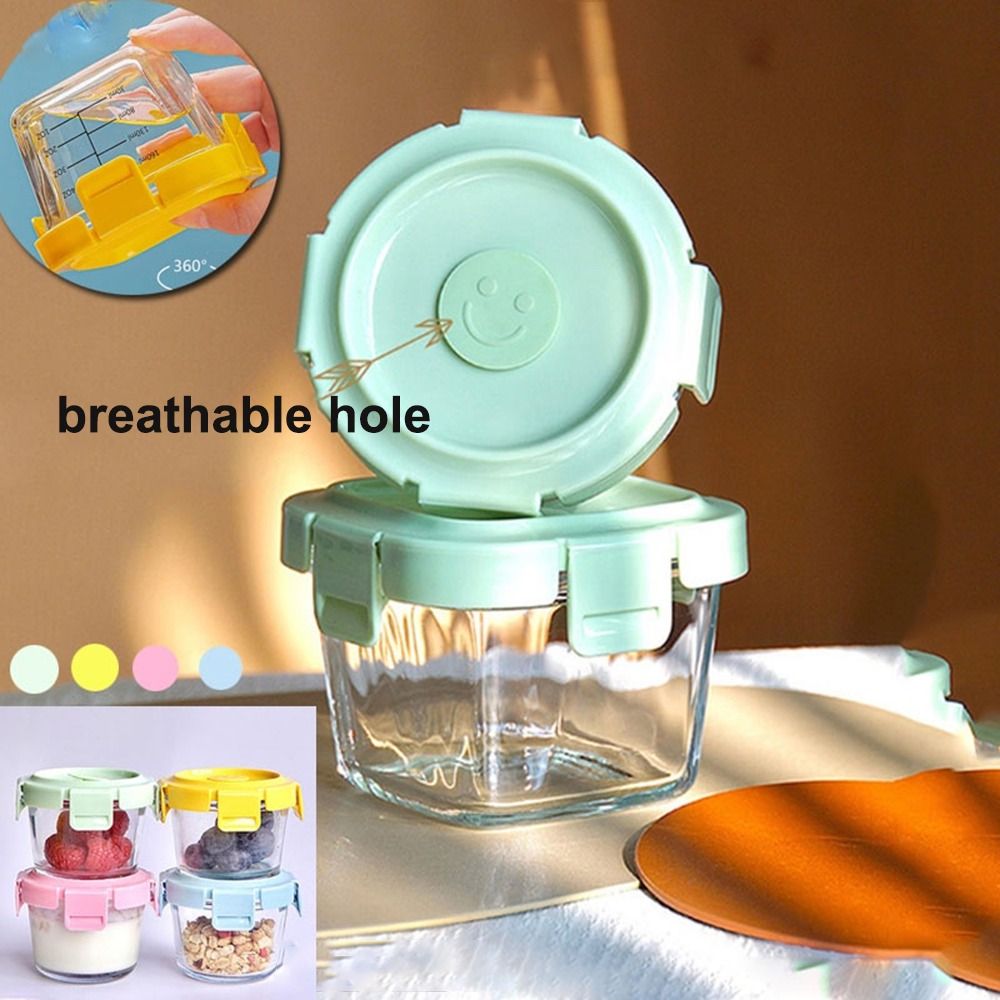 แฟชั่น 170ml กล่องเก็บอาหารแก้ - Baby Food Jars Glass บทวิจารณ์และราคา