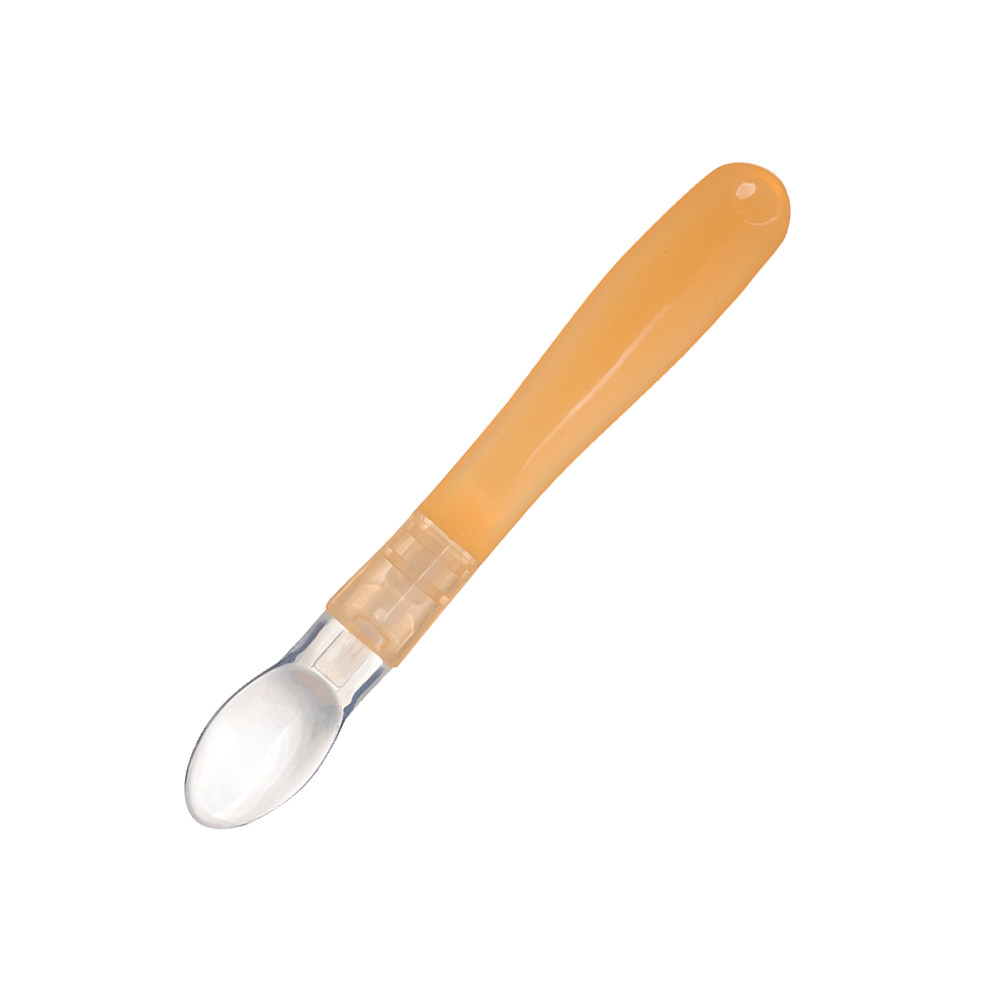 ช้อนซิลิโคนสำหรับเด็ก ปลายนุ่ม - Baby Food Yellow บทวิจารณ์และราคา