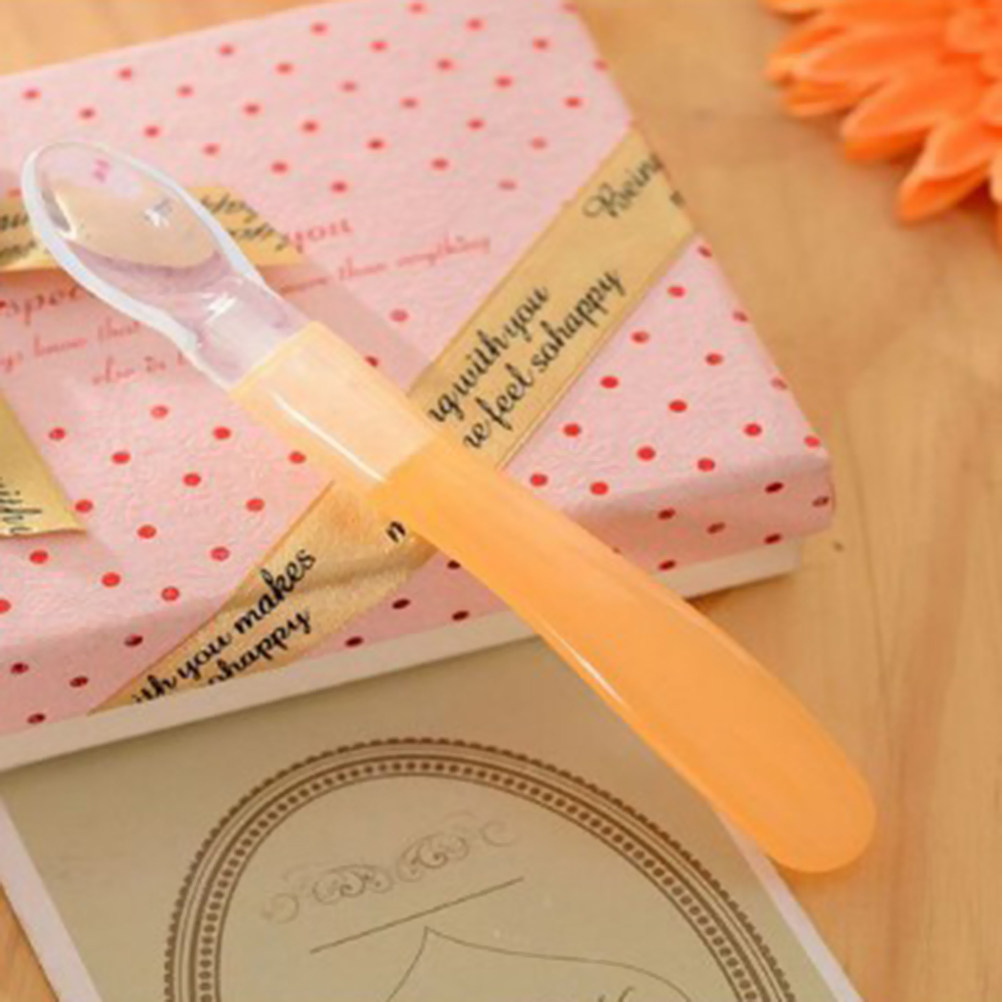 ช้อนซิลิโคนสำหรับเด็ก ปลายนุ่ม - Baby Food Yellow บทวิจารณ์และราคา