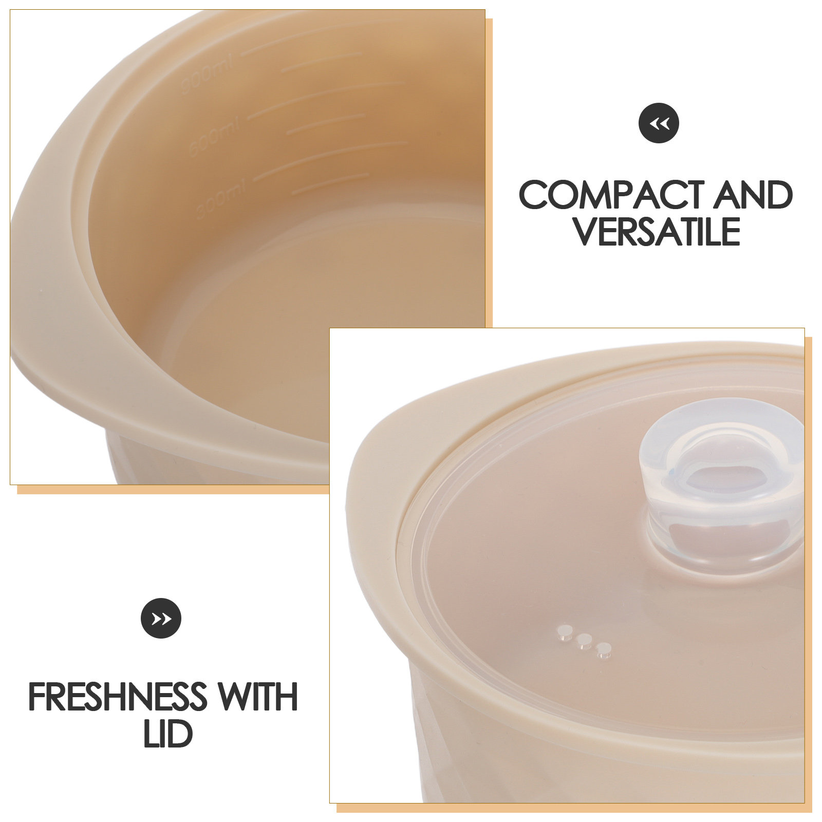 หม้ออบอาหารในไมโครเวฟซิลิโคนสี - Baby Food Yellow บทวิจารณ์และราคา